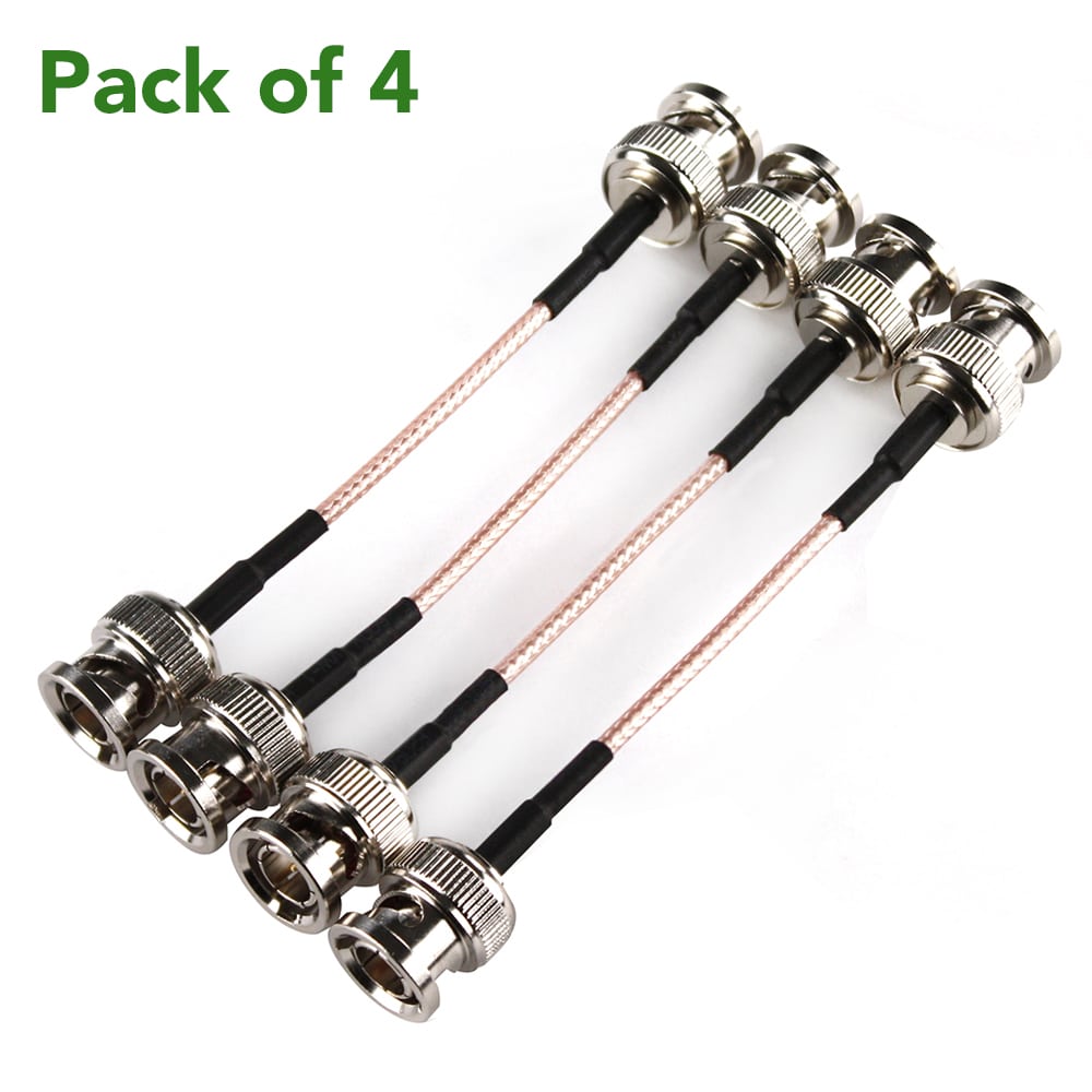112mm BNC Extension Cables (4 pack)