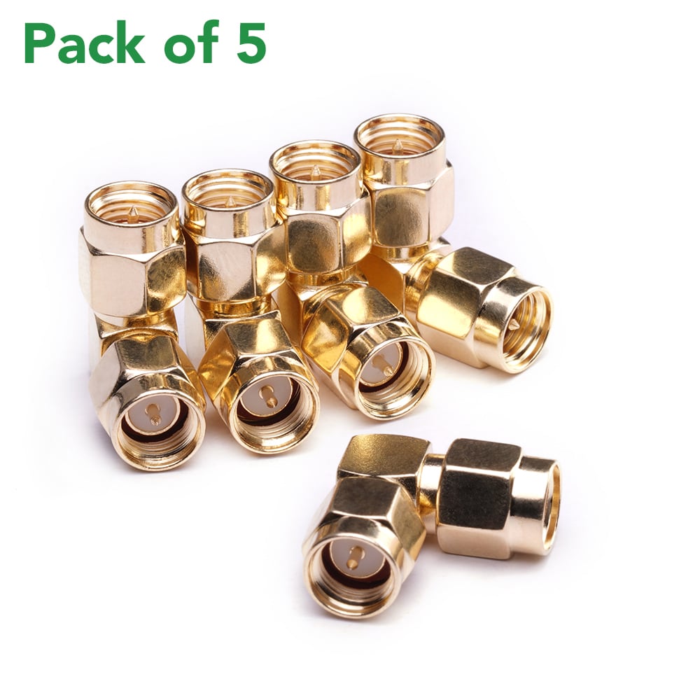 90 Degree Male SMA to Male SMA connectors
