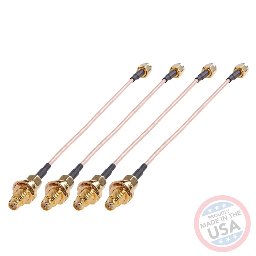 Bulkhead SMA to SMA (4 pack)