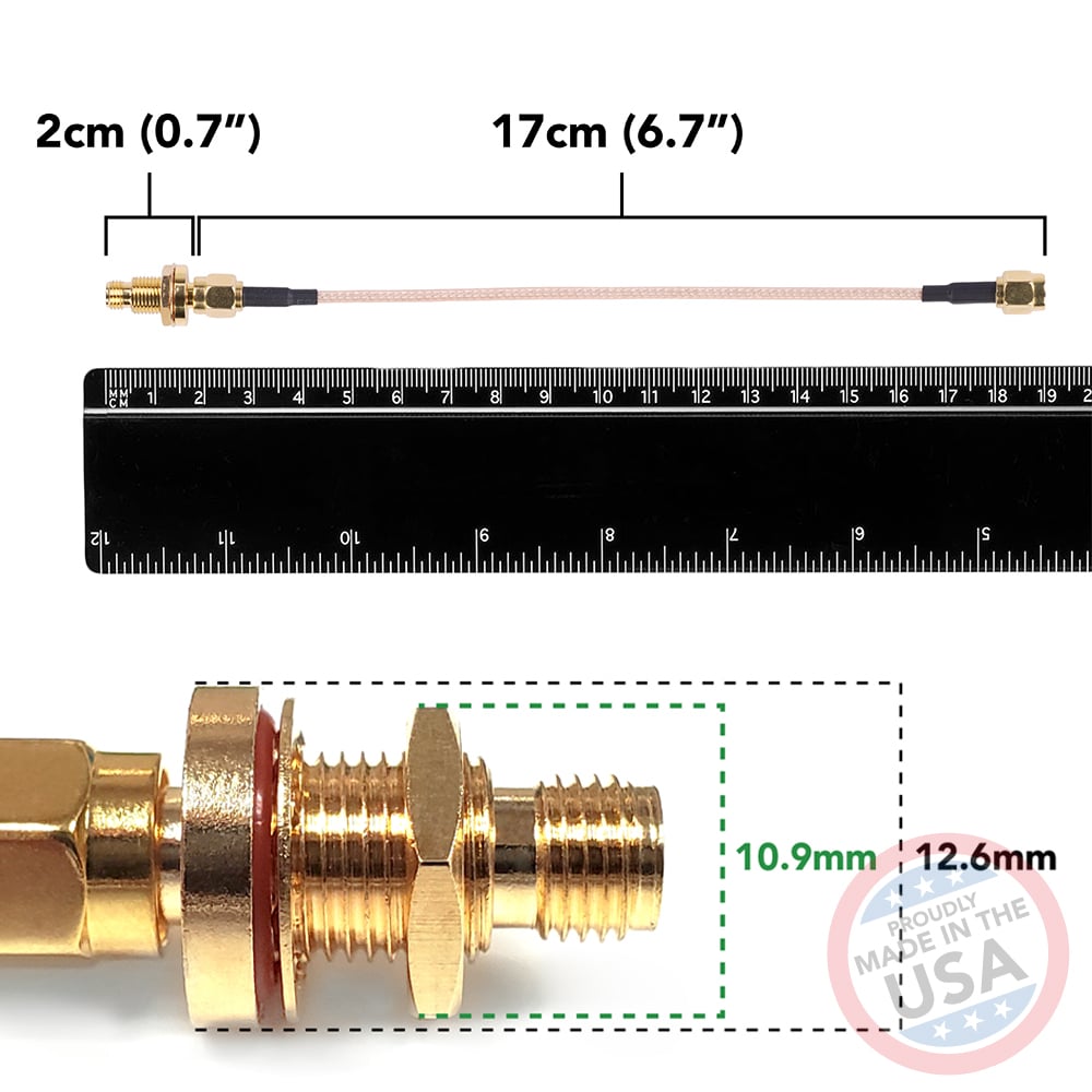 Bulkhead SMA to SMA (4 pack)
