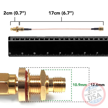 Bulkhead SMA to SMA (4 pack)