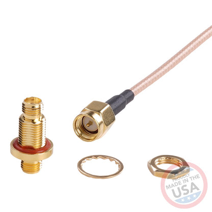 Bulkhead SMA to SMA (4 pack)