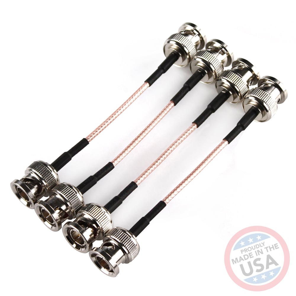 112mm BNC Extension Cables (4 pack)