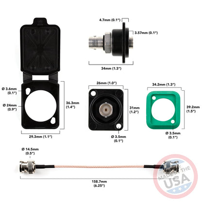 BNC Panel Mount Kit