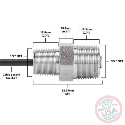 ENV-CO2™ Environmental Grade CO2 Sensor – Stainless Steel Body
