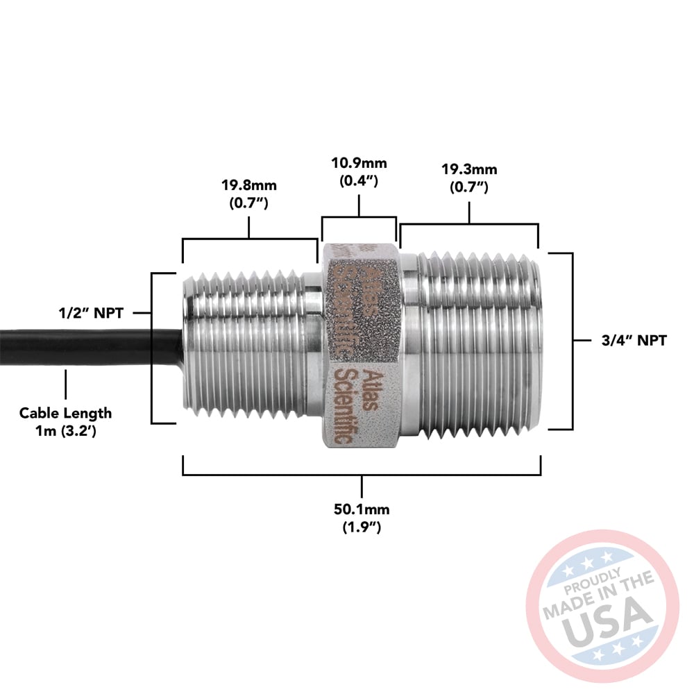 EZO-HUM™ Embedded Humidity Probe – Stainless Steel Body