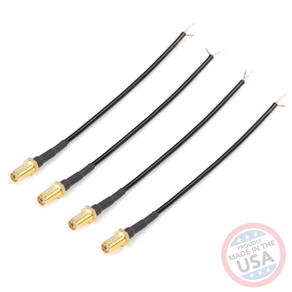 Female SMA to Tinned Lead cables (4 pack)
