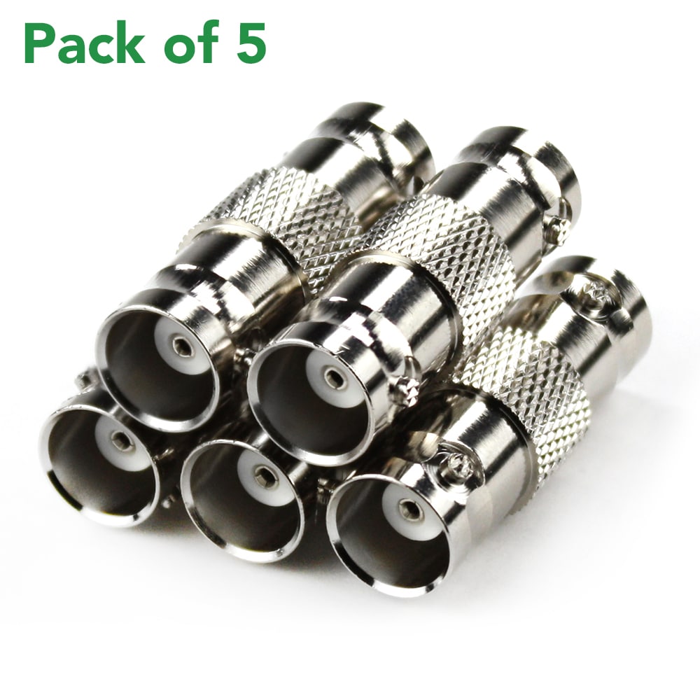 Female BNC to Female BNC connectors (5 Pack)