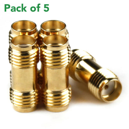 Female SMA to Female SMA connectors (5 Pack)