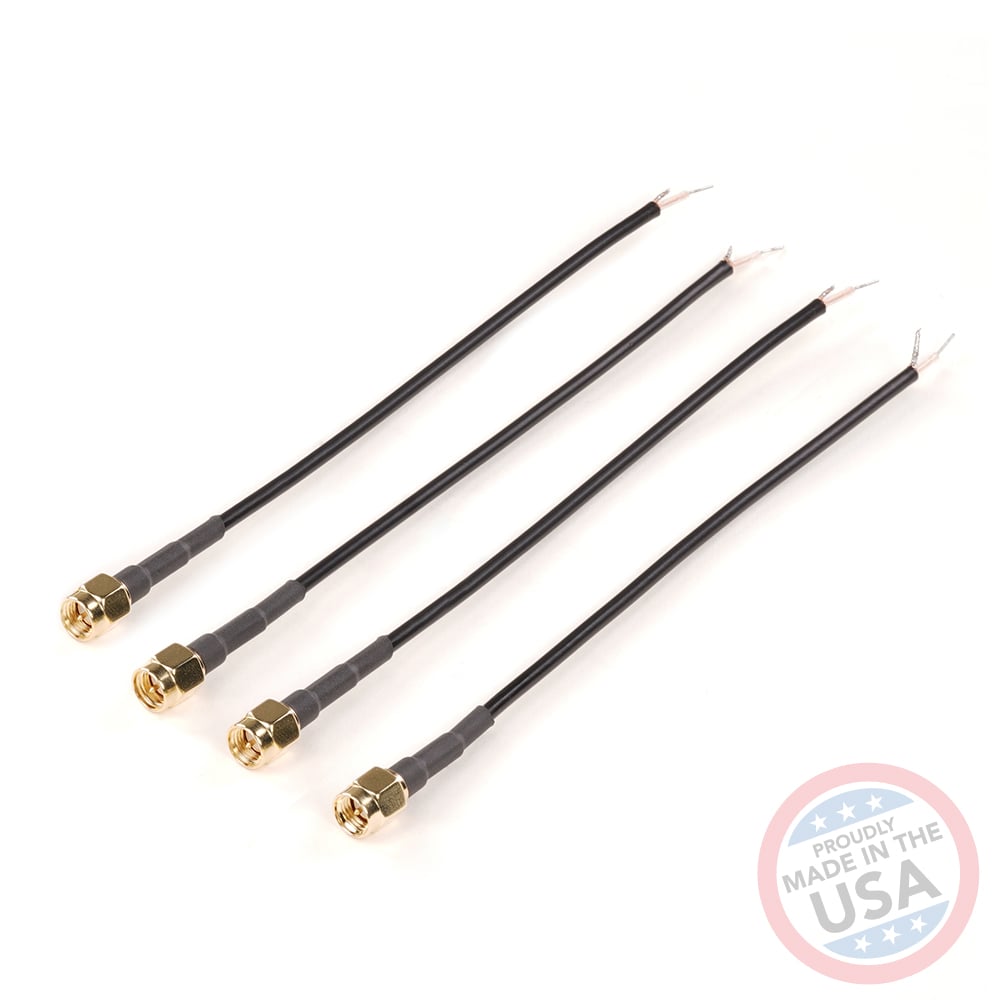 Male SMA to Tinned Lead cables (4 pack)