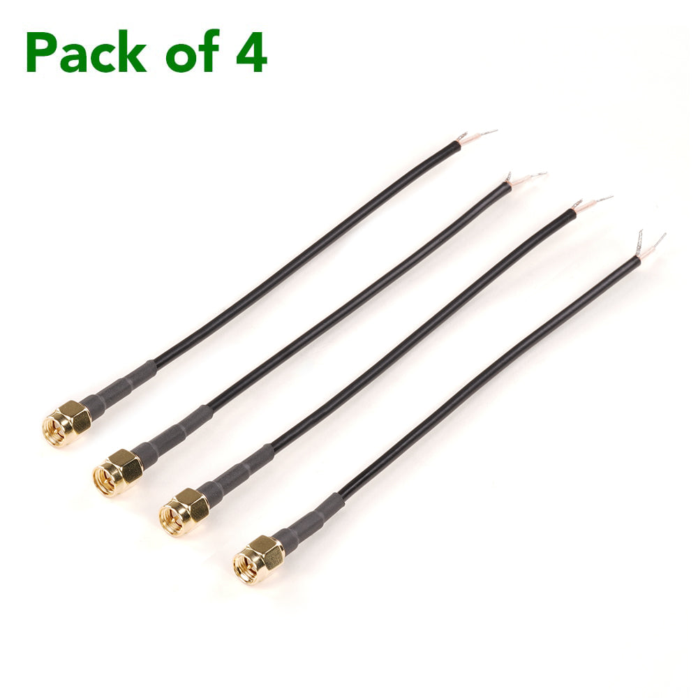 Male SMA to Tinned Lead cables (4 pack)