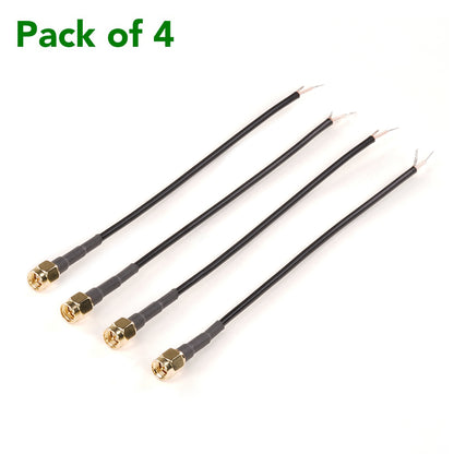 Male SMA to Tinned Lead cables (4 pack)