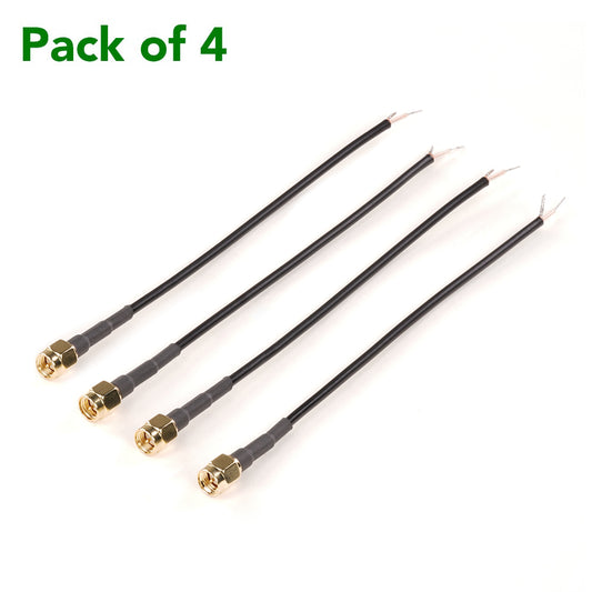 Male SMA to Tinned Lead cables (4 pack)