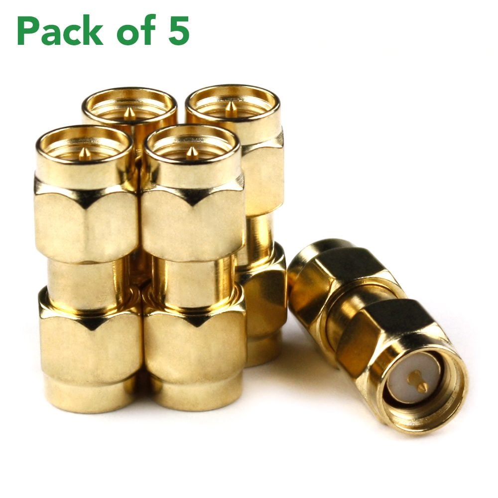 Male SMA to Male SMA connectors (5 Pack)