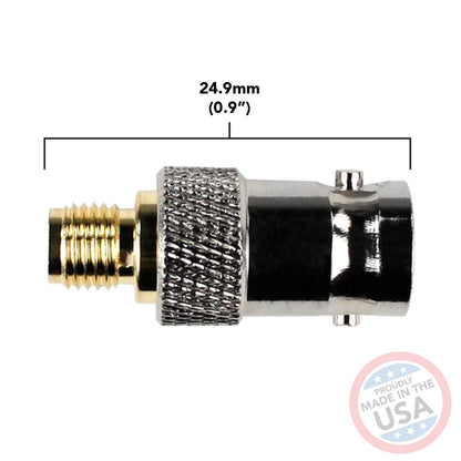 Female BNC to Female SMA connectors (5 Pack)