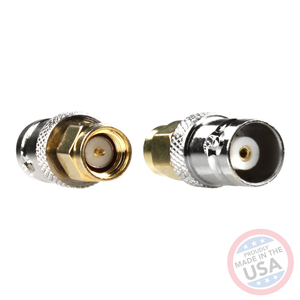 Female BNC to Male SMA connectors (5 Pack)