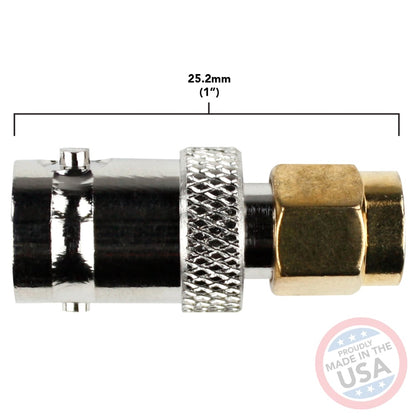 Female BNC to Male SMA connectors (5 Pack)