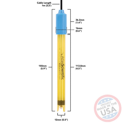 Lab Grade Gold ORP Probe