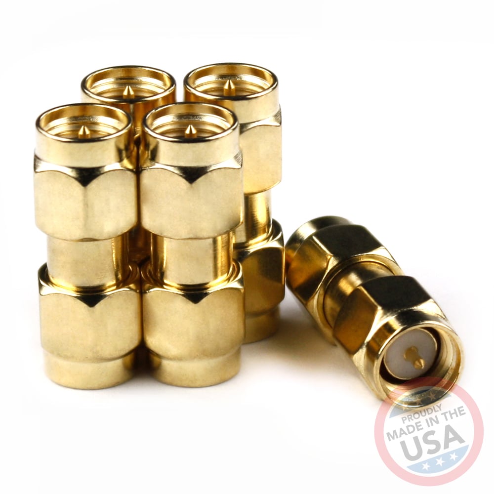 Male SMA to Male SMA connectors (5 Pack)